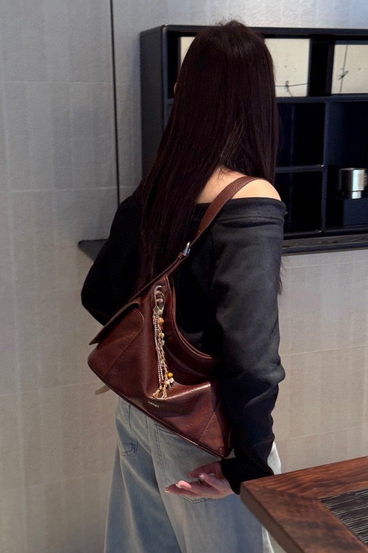 Chestnut Cocoa Pocket Shoulder Bag