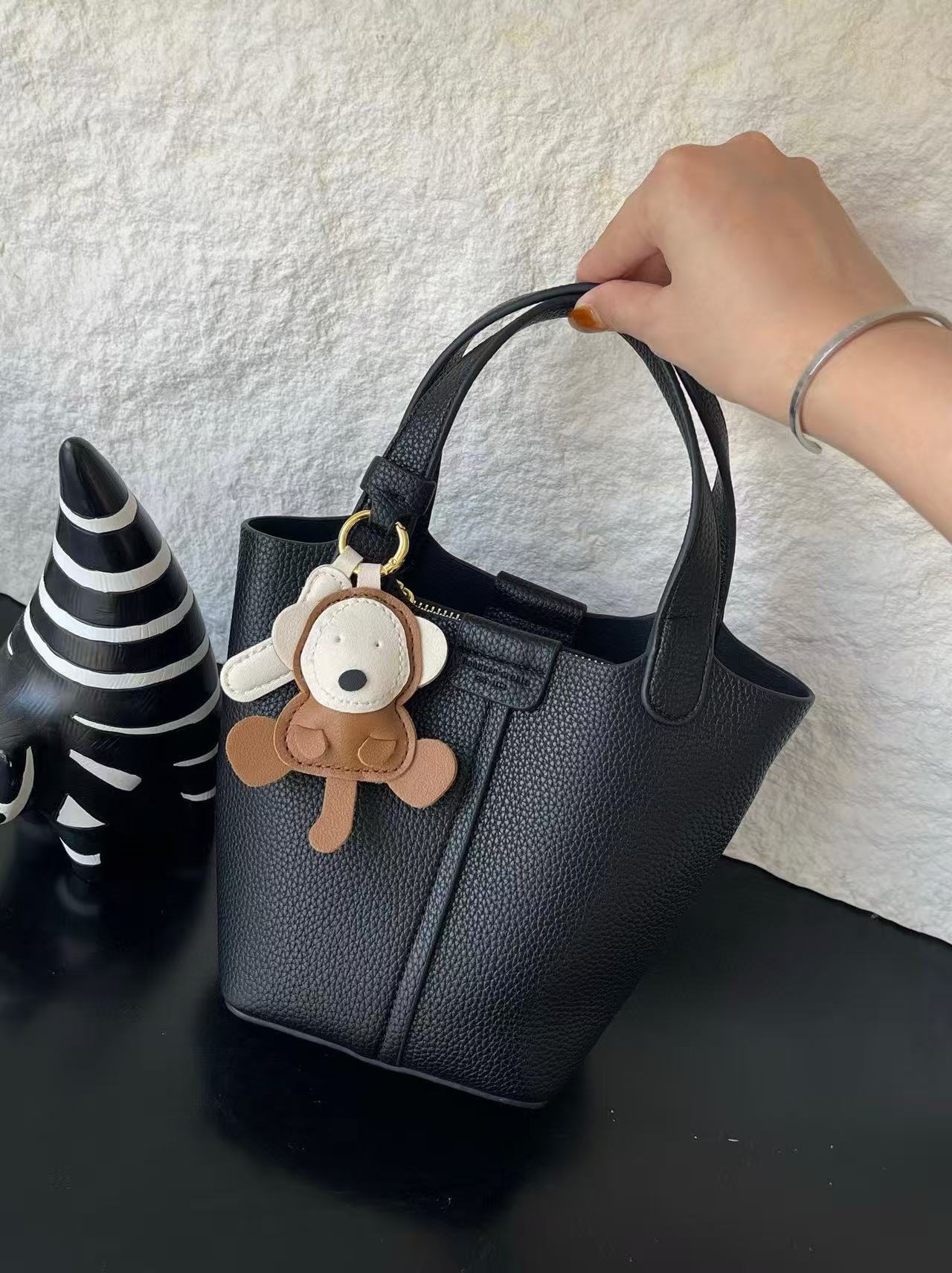 Mini Zip Bucket Bag