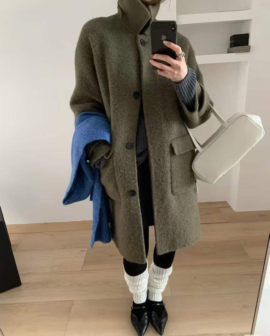 Minimal Leather Shoulder Bag