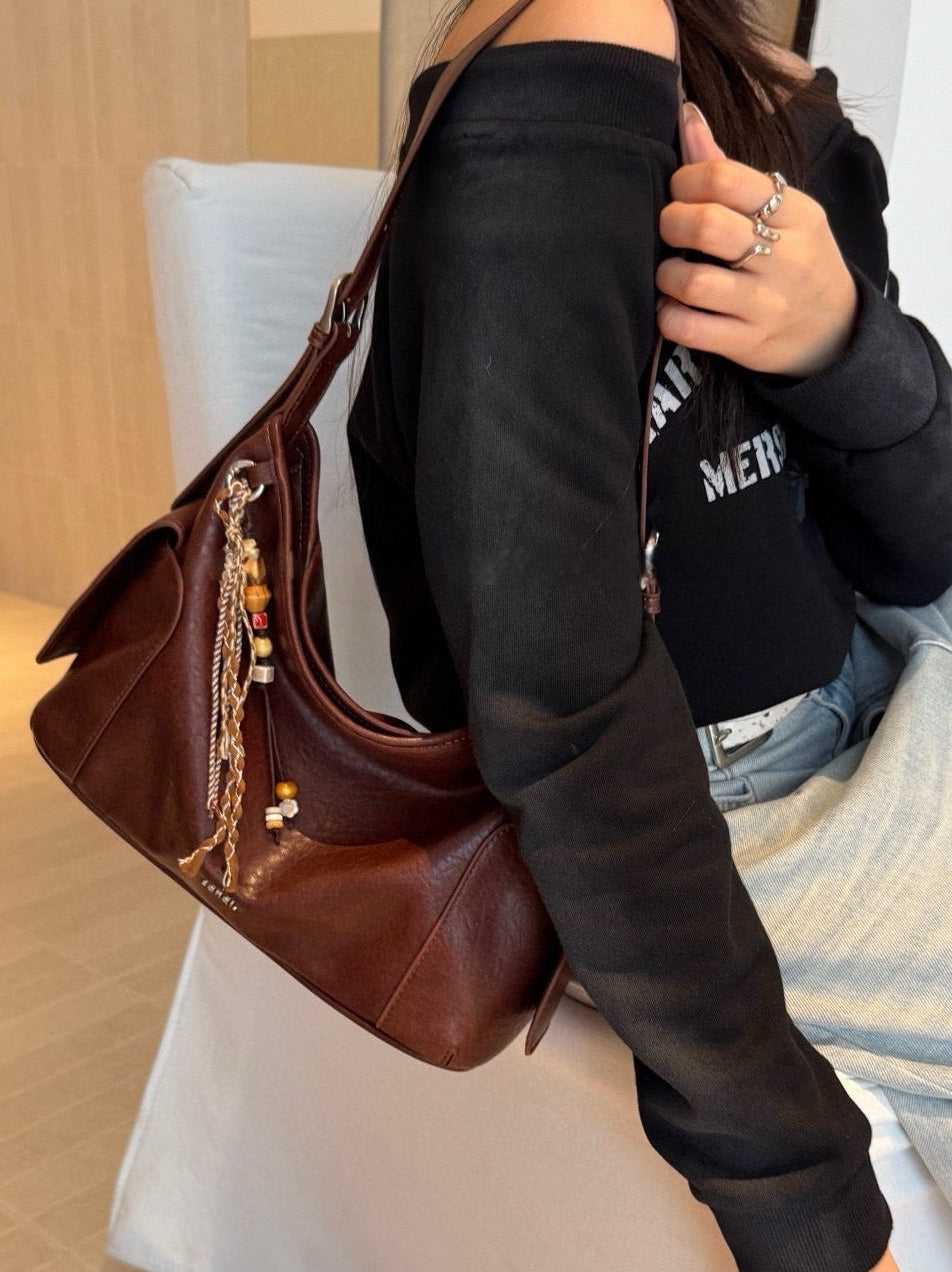 Chestnut Cocoa Pocket Shoulder Bag