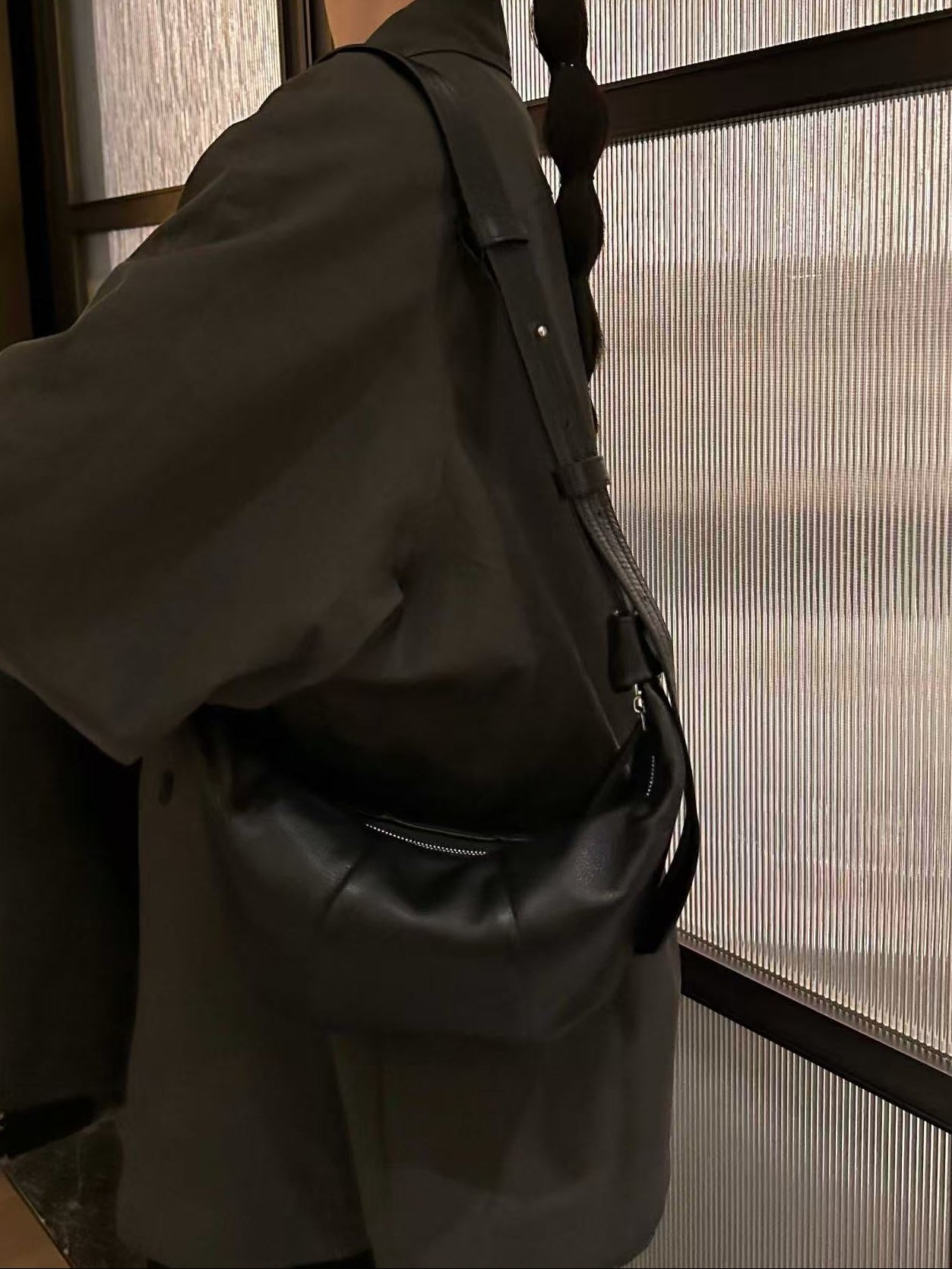 Leather Mini Horn Bag