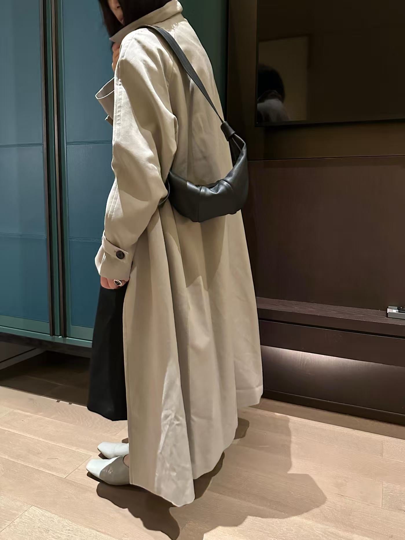 Leather Mini Horn Bag