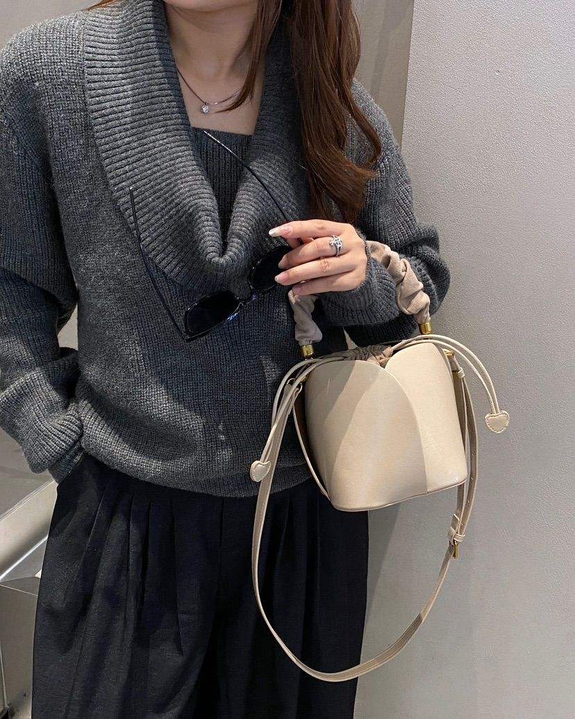 Mini Scrunch Handle Bucket Bag