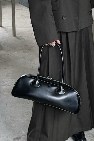 Baguette Leather Shoulder Bag
